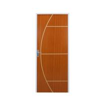 Kit Porta Pronta Açomad Semi-Oca Decorada Gaucha Mogno Abertura Pela Esquerda MGM 215x85cm