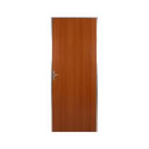 Kit Porta Pronta Ecomadeiral Lisa Semi-Oca Mogno Abertura Pela Direita MGM 212x65cm