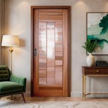 Kit Porta Pronta Maciça 214x89cm Eucalipto Direita Pm97 Cruzeiro Portas