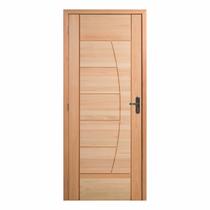 Kit Porta Pronta Maciça de Eucalipto 214x87x14cm PM78 Solar Abertura Esquerda Cruzeiro Portas Marrom Kit Porta Pronta Maciça de Eucalipto 214x87x14cm PM78 Solar Abertura Esquerda Cruzeiro Portas Marrom