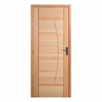 Kit Porta Pronta Maciça de Eucalipto 214x87x14cm PM78 Solar Abertura Esquerda Cruzeiro Portas