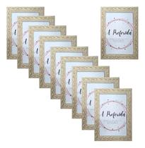 Kit Porta Retrato 10x15 Bege 10 Unidades Moldura Detalhada Kit Porta Retrato 10x15 Bege 10 Unidades Moldura Detalhada