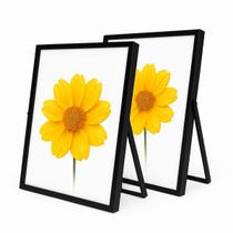 Kit Porta Retrato De Metal Com Vidro Luxo Preto Grande 20x25 Cm Espelhado Vidro Kit Porta Retrato De Metal Com Vidro Luxo Preto Grande 20x25 Cm Espelhado Vidro
