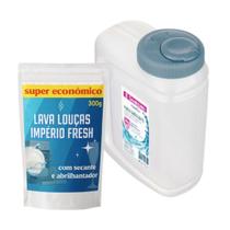 Kit Porta Sabão 2kg Sanremo + Detergente Lar Fresh Lava Louças