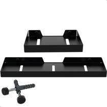 Kit Porta Sabonete e Shampoo Para Banheiro Preto FS.Plus Kit Porta Sabonete e Shampoo Para Banheiro Preto FS.Plus