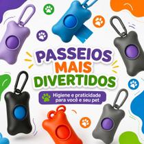 Kit Porta Saquinho Pet Cata Caca com Refil Coletor de Fezes Kit Porta Saquinho Pet Cata Caca com Refil Coletor de Fezes