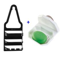 Kit Porta Shampo e Saboneteira - Suporte Shampoo + Saboneteira - Xampo sabonete - PANAMI Kit Porta Shampo e Saboneteira - Suporte Shampoo + Saboneteira - Xampo sabonete - PANAMI
