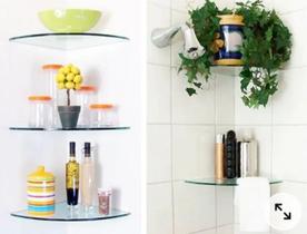 Kit porta shampoo de canto 25x25 c/ 3 unidades Gabiart