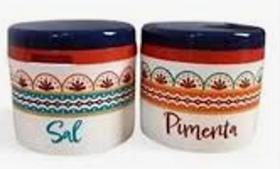Kit Porta tempero de mesa Sal + Pimenta Linha Harmonia Tupperware