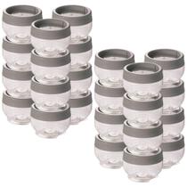 Kit porta temperos empilháveis 24 peças Gire e Trave Plasutil Kit porta temperos empilháveis 24 peças Gire e Trave Plasutil