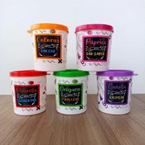 Kit Porta Temperos Linha Colors