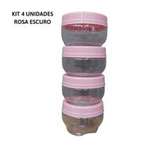 KIT Porta Temperos Organizador Pote Gire e Trave Empilha Fácil BPA Free 155ml /380ml PLASÚTIL