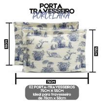 Kit Porta Travesseiro Percal 180 Fios Algodão 02 Peças Toque Macio Diversas Estampas Capa Fronha Travesseiro