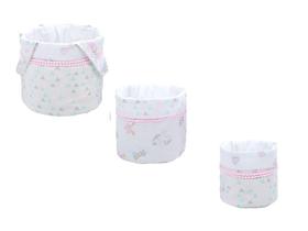 Kit Porta Trecos C/ 3 Peças Unicórnio Brilha no Escuro - Baby Joy Kit Porta Trecos C/ 3 Peças Unicórnio Brilha no Escuro - Baby Joy