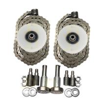 Kit Portão Basculante Corrente 4 Polegadas Roldana De Nylon