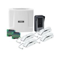 Kit portaria comunic 16 e 02 x placas 08 ramais xpe 1013 fit id e 04 x tdmi 300