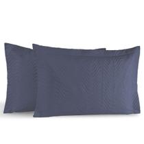 Kit Portas Travesseiros Silver Percal 180 Fios 50cm x 70cm 2 Peças - Topazio