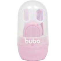 Kit Portátil Cuidados Baby com Estojo Rosa - Buba - Buba Baby