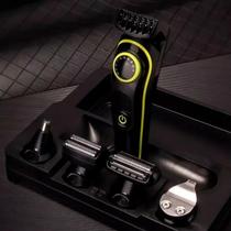 Kit Portátil Recarregável Barbeador Nariz Orelhas Barba