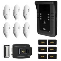 Kit porteiro coletivo 6 pontos s500 + al100 + tag agl Kit porteiro coletivo 6 pontos s500 + al100 + tag agl