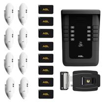 Kit porteiro coletivo 8 pontos s500 + al100 + tag agl Kit porteiro coletivo 8 pontos s500 + al100 + tag agl