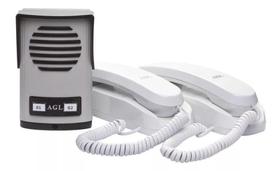 Kit Porteiro Coletivo Agl 2 Pontos Com Monofone Kit Porteiro Coletivo Agl 2 Pontos Com Monofone