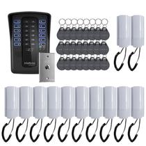 Kit Porteiro Coletivo Collective 12, 12 Interfones, Botoeira e Tags RFID