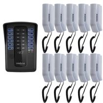 Kit Porteiro Coletivo Collective 12 e 10 Interfones TDMI 300 Intelbras