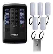 Kit Porteiro Coletivo Collective 12 Pontos com 5 Interfones TDMI 300 e Botão de Saída