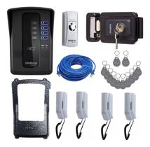 Kit Porteiro Coletivo Collective 4, 4 Interfones, Fechadura e Tags RFID