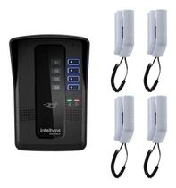 Kit Porteiro Coletivo Collective 4 e 4 Interfones e Ligações Sigilosas