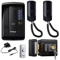 Kit Porteiro Coletivo Collective 4i 2 Interfones, Fechadura e Botoeira