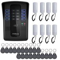 Kit Porteiro Coletivo Collective 8 Pontos 8 Interfones e 20 Tags RFID