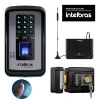 Kit Porteiro Condominial XPE 1013 BIO Intelbras com Biometria e Comunicação Celular 3G