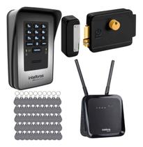 Kit Porteiro Condominial XPE 1013 PLUS ID Intelbras com Comunicação 4G, Acesso RFID e 104 Chaveiros Kit Porteiro Condominial XPE 1013 PLUS ID Intelbras com Comunicação 4G, Acesso RFID e 104 Chaveiros