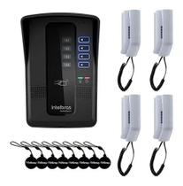 Kit Porteiro Eletrônico Coletivo 4 Pontos com Interfones e Cartão de Proximidade RFID Intelbras Kit Porteiro Eletrônico Coletivo 4 Pontos com Interfones e Cartão de Proximidade RFID Intelbras