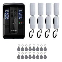 Kit Porteiro Eletrônico Coletivo Intelbras 8 Pontos Com Monofone e Tag