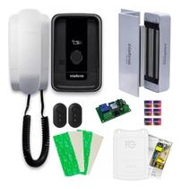 Kit Porteiro Eletrônico IPR 1010 ID com Fechadura Eletroímã, Tags RFID e Controle Remoto