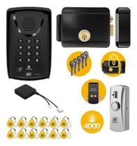 Kit Porteiro Eletrônico JFL PEC 1310 C com Fechadura F101, Módulo Bluetooth e 12 Chaveiros RFID