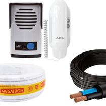 Kit porteiro eletronico p10s e cabos