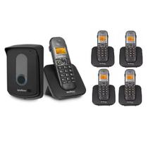 Kit Porteiro Eletrônico Sem Fio + 4 Ramais TIS 5010 Intelbras