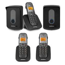 Kit Porteiro Eletrônico Sem Fio TIS 5010 + 1 Placa Externa + 2 Ramais Intelbras Kit Porteiro Eletrônico Sem Fio TIS 5010 + 1 Placa Externa + 2 Ramais Intelbras