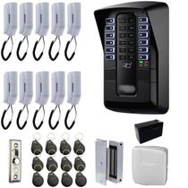 Kit Porteiro Interfone Coletivo Para 10 Pontos Intelbras Com Fechadura Eletroima e Chaveiro de Acesso Kit Porteiro Interfone Coletivo Para 10 Pontos Intelbras Com Fechadura Eletroima e Chaveiro de Acesso