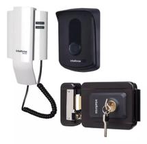 Kit Porteiro Residencial IPR 8010 + Fechadura Elétrica FX 1500 Intelbras Kit Porteiro Residencial IPR 8010 + Fechadura Elétrica FX 1500 Intelbras