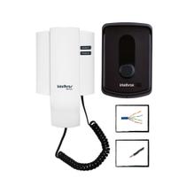 Kit Porteiro Residencial IPR 8010 Intelbras com cabos 50 MTS