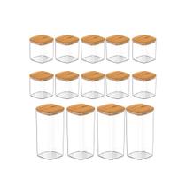 Kit portes herméticos para tempero Keep 14 peças