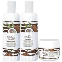 Kit Portier Dococo Shampoo e Condicionador + Máscara Kit Portier Dococo Shampoo e Condicionador + Máscara
