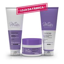 Kit Portier Home Care - Pós Progressiva Para Cabelos Loiros e Grisalhos Kit Portier Home Care - Pós Progressiva Para Cabelos Loiros e Grisalhos