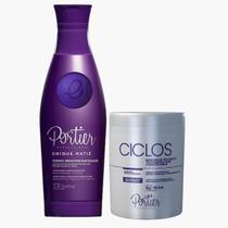 Kit Portier Unique Matiz 1L + B-tox Violet Máscara Matizadora 1Kg
