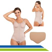 Kit Pós Cirurgia Plástica Abdominoplastia, Lipo HD e Bariátrica Cinta Body-Alta Compressão e Placa em Espuma Flexível -New Form